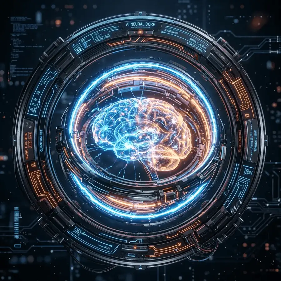 AI neural core illustration