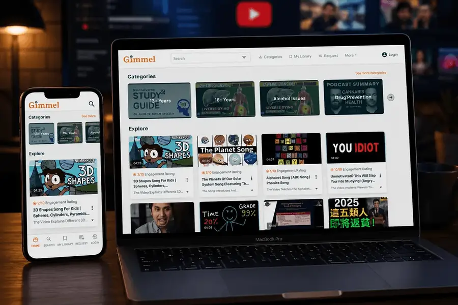 Gimmel — Smart Learning Video Discovery