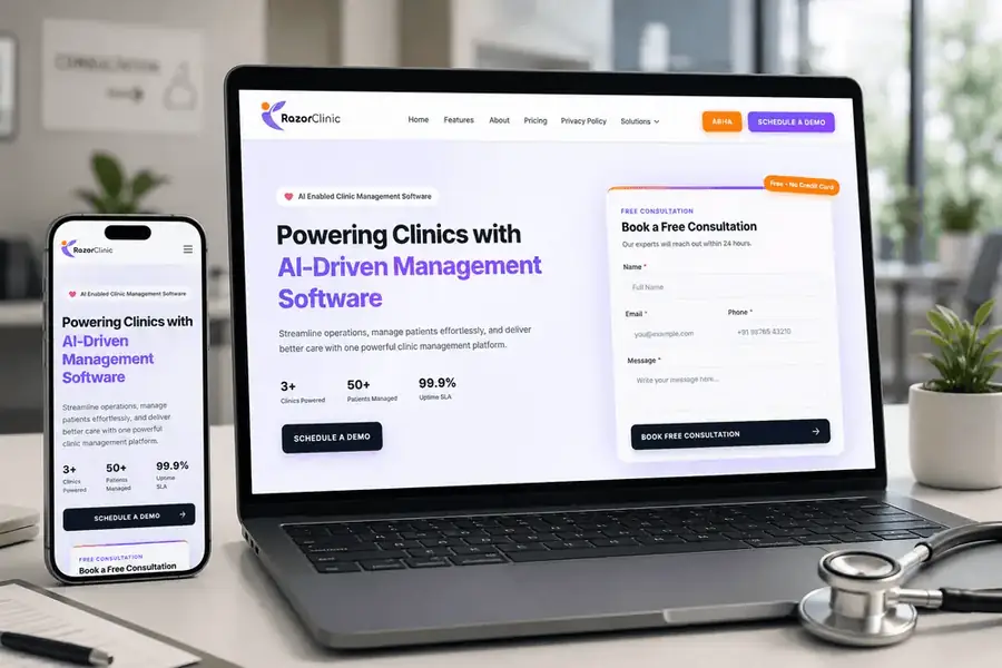 RazorClinic — Smart Clinic Management Platform