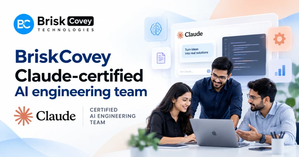 BriskCovey Claude certified AI engineering team in Jaipur