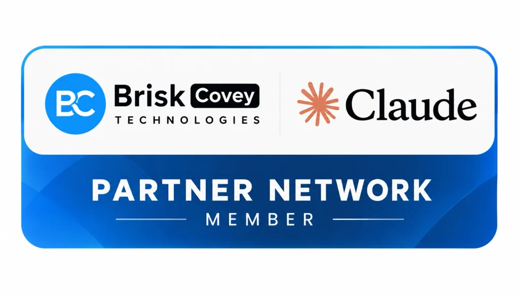 BriskCovey Claude Partner Network member badge