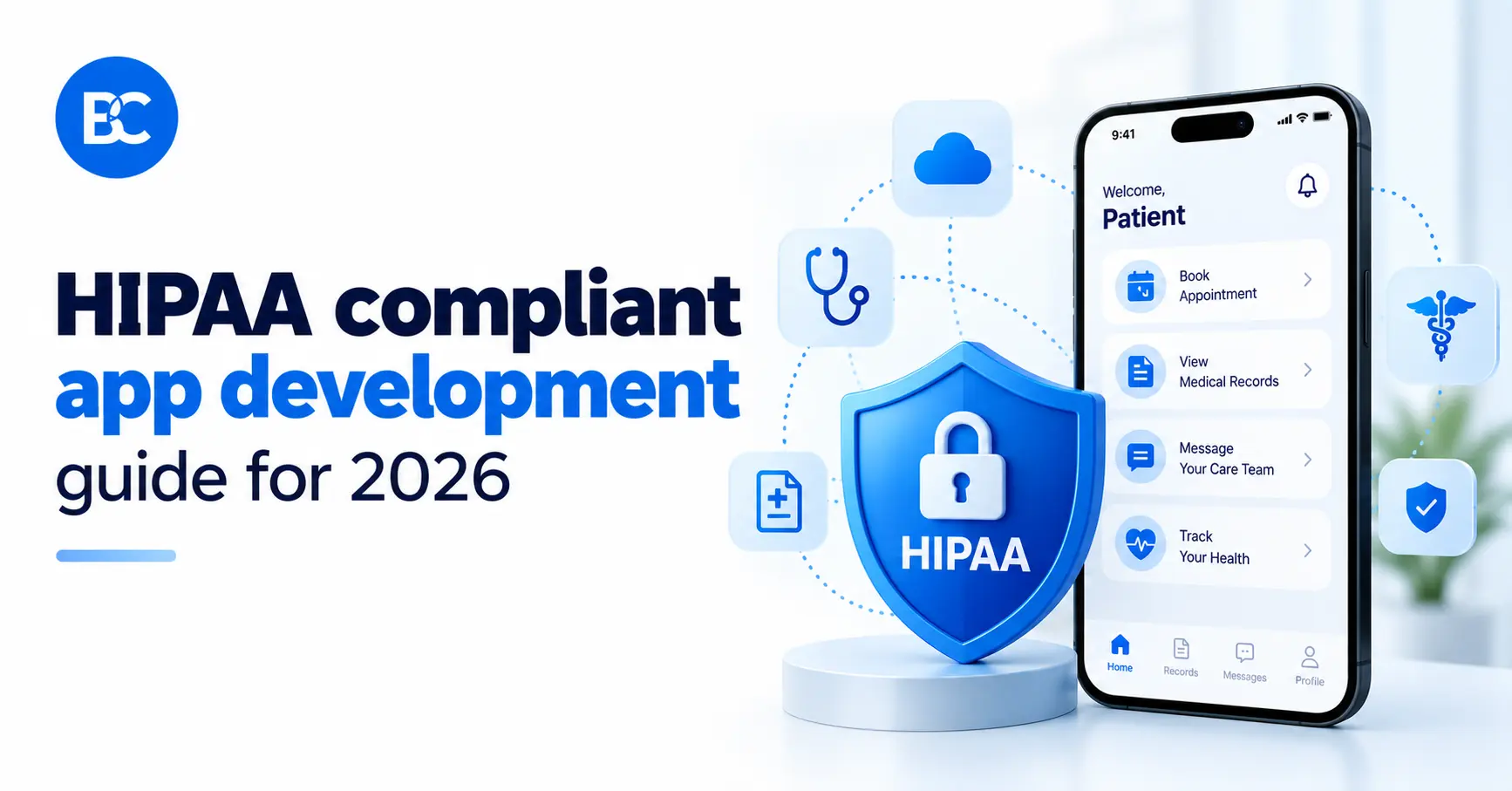 HIPAA compliant app development guide for 2026 by Briskcovey